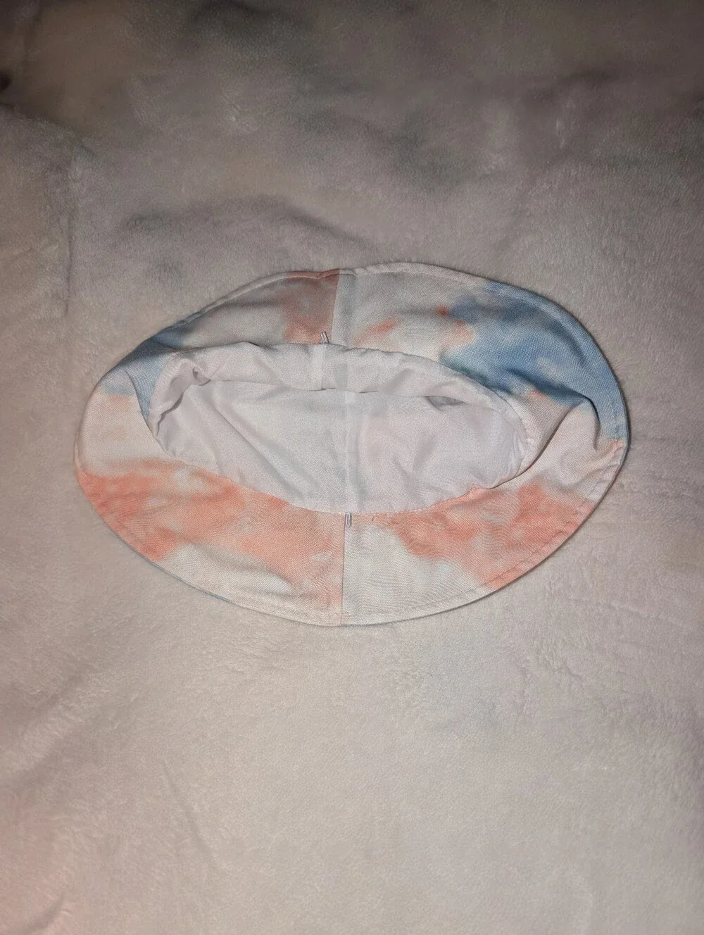 Pastel Tie Dye Bucket Hat Blue & Orange Sun Hat Summer Accessories Kids/Pre-Teen